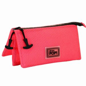 OH MY POP! ROSA ESTUCHE PORTATODO TRIPLE MESH OH