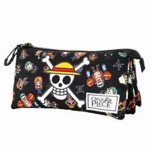 ONE PIECE MULTICOLOR ESTUCHE PORTATODO TRIPLE ECO