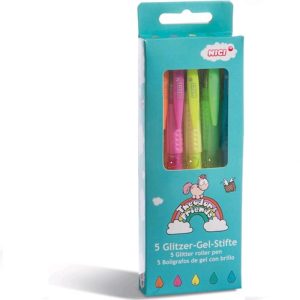 Bolígrafos Purpurina Set 5 Colores (NICI)