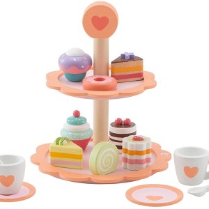 Expositor de dulces y tazas de Té en madera (SEVI)