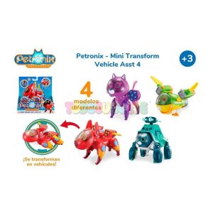 Petronix Mini Vehículo Transformable Surtido