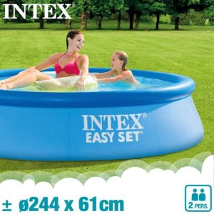 Piscina Hinchable Easy Set Con Depuradora 244x61cm (INTEX)