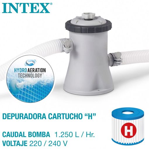 Piscina Hinchable Easy Set Con Depuradora 244x61cm (INTEX) - Imagen 3