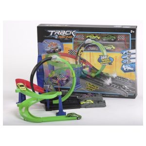 Pista Lanzadora Track Racing con 4 Coches
