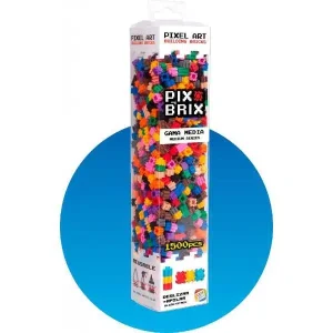 Pixel Art, Kit 1.500 piezas de colores surtidos Gama Media – Pix Brix
