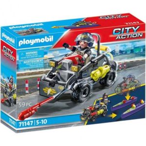 City Action Fuerzas Especiales con Quad Multiterreno 71147 (PLAYMOBIL)