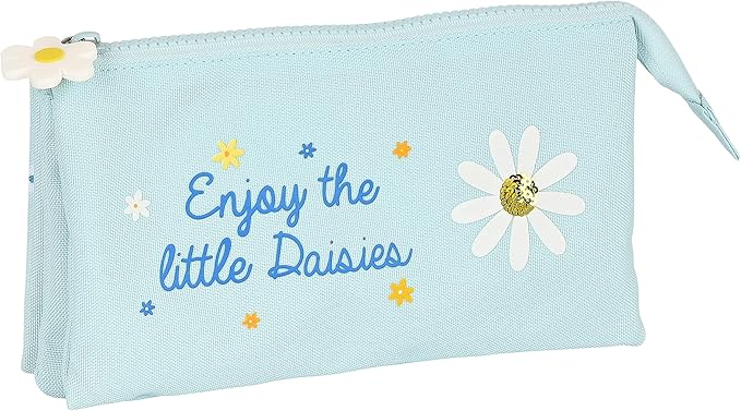 Portatodo Triple Reciclable Blackfit8 «DAISIES» (SAFTA)