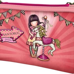 Portatodo Doble Gorjuss Fairground Carousel Santoro 11,5 x 21,5 x 5 cm