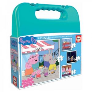 4 Puzzles progresivos Peppa Pig (EDUCA)