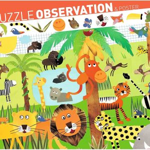 Puzzle Observación Jungla 35 piezas (DJECO)