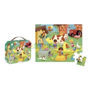 Puzzle 24 Maleta Un Día en La Granja Janod