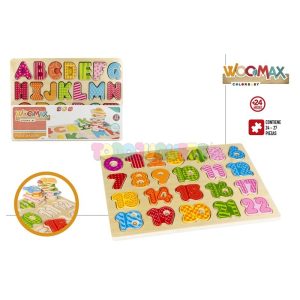 Puzzle Madera Números / Letras Woomax