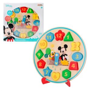 Reloj encajable madera Mickey Mouse (COLOR BABY)