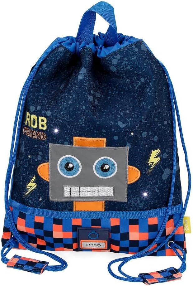 Talega Enso Rob Friend Bolsa de Merienda Azul 27×34 cms Poliéster