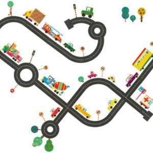 Pegatinas Sur la Route en carretera decoración paredes y muebles (DJECO)