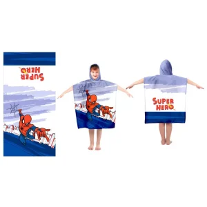 Poncho Toalla Algodón Spiderman 55×110cm (NEW IMPORT)