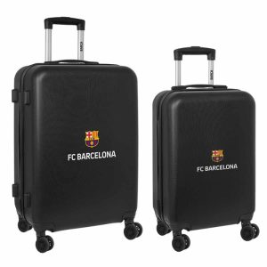 SET 2 TROLLEYS ABS 55CM + 63CM FC BARCELONA