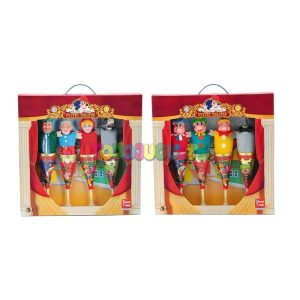 Set 4 marionetas Caperucita / 3 Cerditos Metal