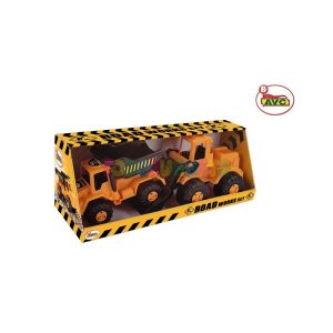 Set Camion+Excavadora Road Work 60cm caja AVC
