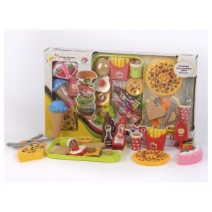 Set Merienda Hamburguesa Pizza Helados Burger Time