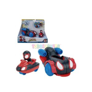 Spidey Vehículo Miles Morales Quich Shot 2 en 1