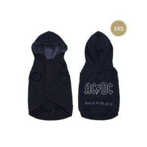 SUDADERA PARA PERROS ACDC XXS ALGODON