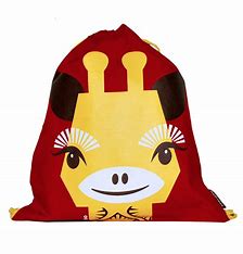 Talega o saco de gimnasia algodón orgánico Jirafa (COQ EN PÂTE)