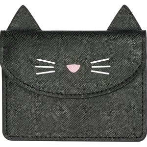 Tarjetero Mini Gato Ed color negro (MOSES)