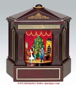 Teatro musical Mr Christmas con autómatas y 3 escenas animadas del ballet Cascanueces