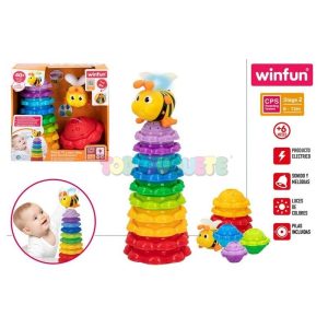 Torre Apilable Musical Abeja y Girasoles Winfun