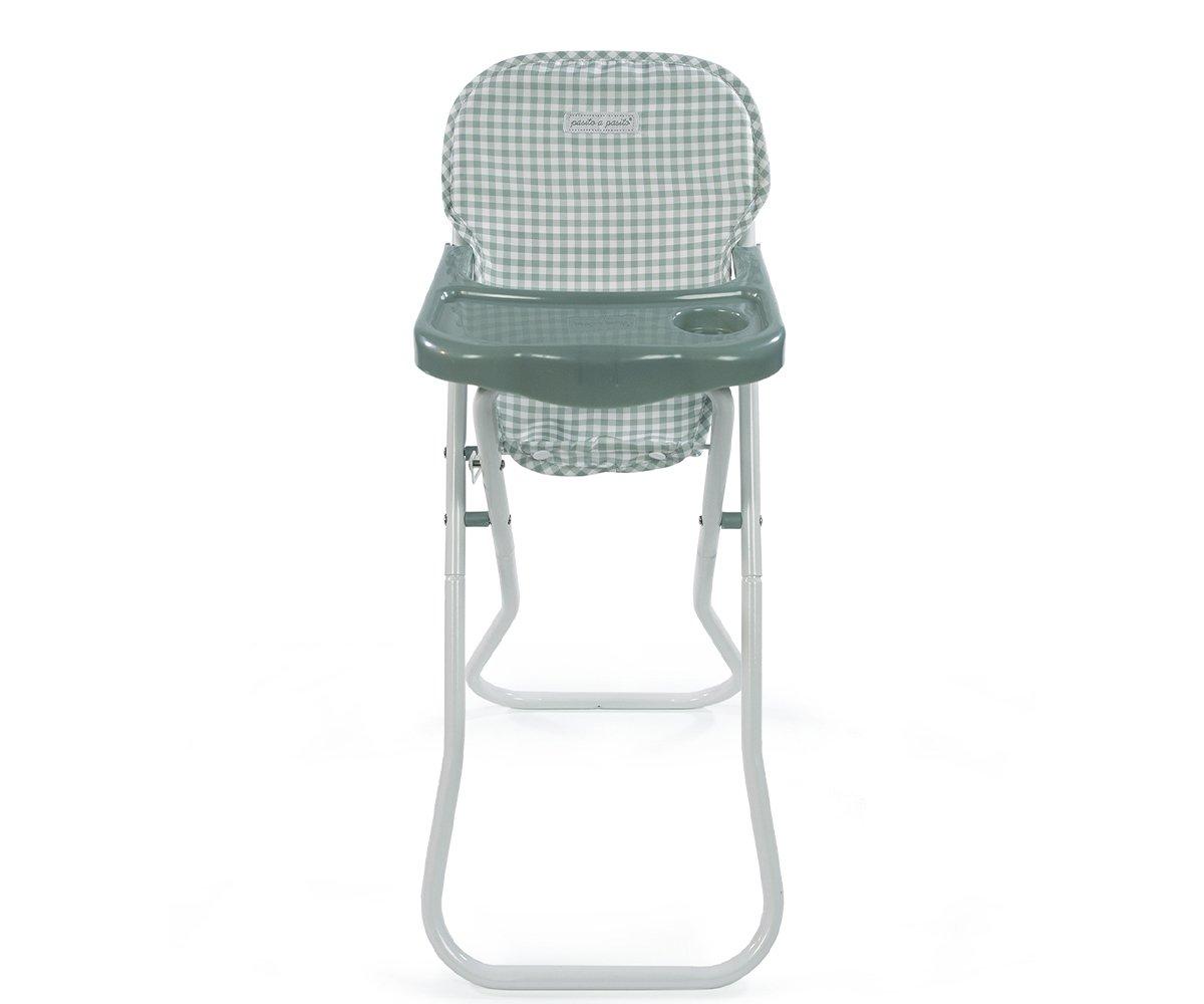 Trona Bandeja Tom Vichy Verde para Muñecas (LA NINA) - Imagen 2