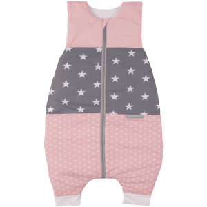 ULLENBOOM Saco de Dormir de Verano con Pies Rosa Gris Valor TOG 0.5