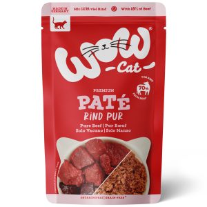 WOW CAT PURO VACUNO PARA GATO ADULTO – ALIMENTO HÚMEDO 125 GR