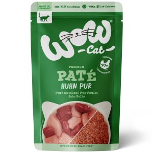 WOW CAT PURO POLLO PARA GATO ADULTO – ALIMENTO HÚMEDO 125 GR.