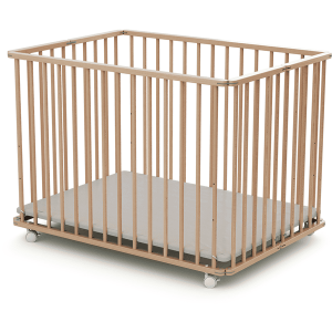 WEBABY Corral plegable haya lacada 70 x100 cm