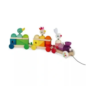 Tren gigante multicolor animales – Janod